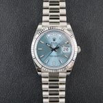 Rolex Day-Date 40 228236 (2024) - Blue dial 40 mm Platinum case (1/8)
