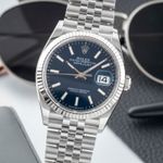 Rolex Datejust 36 126234 (Unknown (random serial)) - Blue dial 36 mm Steel case (3/8)