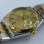 Rolex Datejust Oysterquartz 17013 (1978) - Champagne dial 36 mm Gold/Steel case (4/6)