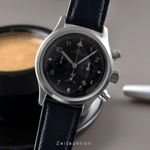 IWC Pilot Chronograph IW374101 (1995) - Zwart wijzerplaat 36mm Staal (1/8)