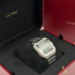 Cartier Santos WSSA0062 (2024) - Green dial 39 mm Steel case (3/8)