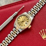 Rolex Lady-Datejust 69173 (1993) - Gold dial 26 mm Gold/Steel case (6/8)