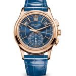 Patek Philippe Annual Calendar Chronograph 5905R-010 (2023) - Blue dial 42 mm Rose Gold case (1/1)