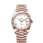 Rolex Day-Date 40 228235 (2022) - White dial 40 mm Rose Gold case (1/7)