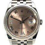 Rolex Datejust 36 126234 (2024) - Pink dial 36 mm Steel case (1/8)