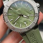 Oris Aquis 01 733 7766 4187-SET (2023) - Groen wijzerplaat 41mm Staal (2/4)