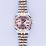 Rolex Datejust 36 116231 (Onbekend (willekeurig serienummer)) - Roze wijzerplaat 36mm Goud/Staal (3/8)