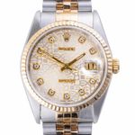 Rolex Datejust 36 16233 (1993) - Beige dial 36 mm Gold/Steel case (3/8)