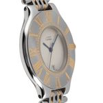 Cartier 21 Must de Cartier W10052F4 (1990) - Silver dial 35 mm Gold/Steel case (7/8)