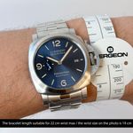 Panerai Luminor Marina Automatic PAM01058 (2019) - Blue dial 44 mm Steel case (2/8)