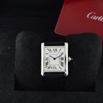 Cartier Tank WSTA0041 (2021) - Wit wijzerplaat 34mm Staal (7/7)