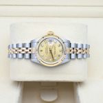 Rolex Lady-Datejust 69173 (1999) - Champagne wijzerplaat 26mm Goud/Staal (5/7)