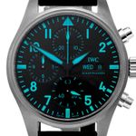 IWC Pilot Chronograph IW388108 (Onbekend (willekeurig serienummer)) - Zwart wijzerplaat 41mm Titanium (2/6)