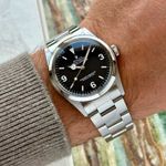 Rolex Explorer 1016 (1989) - Zwart wijzerplaat 36mm Staal (2/8)