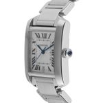 Cartier Tank Française 2302 (2010) - Silver dial 28 mm Steel case (4/7)