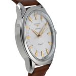 Longines Conquest Heritage L1.649.4.72.2 (Onbekend (willekeurig serienummer)) - Zilver wijzerplaat 38mm Staal (7/8)