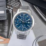 IWC Ingenieur Chronograph IW380802 (Unknown (random serial)) - Silver dial 42 mm Steel case (1/8)