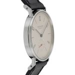 NOMOS Tangente 33 122.S1 (2009) - Wit wijzerplaat 33mm Staal (7/8)