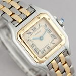 Cartier Panthère 1120 (Unknown (random serial)) - White dial 22 mm Gold/Steel case (4/8)