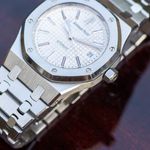 Audemars Piguet Royal Oak Selfwinding 15300ST (2011) - Wit wijzerplaat 39mm Staal (3/8)