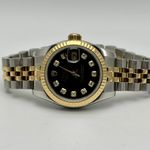 Rolex Lady-Datejust 179173 (2004) - Zwart wijzerplaat 26mm Goud/Staal (2/10)