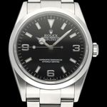 Rolex Explorer 114270 (2001) - Zwart wijzerplaat 36mm Staal (1/8)