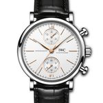 IWC Portofino Chronograph IW391406 (2024) - Zilver wijzerplaat 39mm Staal (1/1)