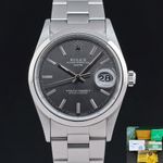 Rolex Oyster Perpetual Date 15200 (1995) - Grijs wijzerplaat 34mm Staal (1/8)