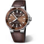 Oris Aquis Date 01 733 7730 4152-07 5 24 12EB (2025) - Bruin wijzerplaat 44mm Staal (1/1)