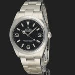 Rolex Explorer 124270 (2021) - Zwart wijzerplaat 36mm Staal (1/8)