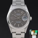 Rolex Oyster Perpetual Date 15200 (1999) - Grijs wijzerplaat 34mm Staal (1/8)