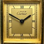 Cartier Tank Vermeil 366001 (1990) - Champagne dial 20 mm Gold/Steel case (8/8)