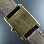 Cartier Tank Vermeil 366001 (1990) - Champagne wijzerplaat 20mm Goud/Staal (3/8)