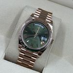 Rolex Day-Date 40 228235 (2024) - Green dial 40 mm Rose Gold case (8/8)