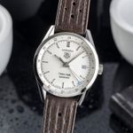 TAG Heuer Carrera Calibre 7 WV2116-0 (Onbekend (willekeurig serienummer)) - Wit wijzerplaat 39mm Staal (3/8)