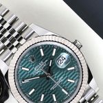 Rolex Datejust 41 126334 (2023) - Groen wijzerplaat 41mm Staal (3/8)