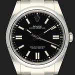 Rolex Oyster Perpetual 41 124300 (2022) - Zwart wijzerplaat 41mm Staal (2/8)