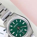 Rolex Oyster Perpetual 31 277200 (2022) - Green dial 31 mm Steel case (4/8)