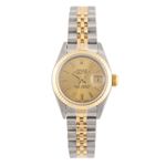 Rolex Lady-Datejust 69173 (Unknown (random serial)) - Champagne dial 26 mm Gold/Steel case (1/5)