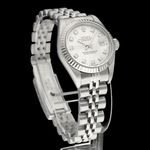 Rolex Lady-Datejust 69174 (1997) - Zilver wijzerplaat 26mm Staal (4/8)