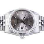 Rolex Datejust 36 16234 (1989) - Grey dial 36 mm Steel case (6/8)