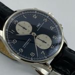IWC Portuguese Chronograph IW371605 (Onbekend (willekeurig serienummer)) - Zilver wijzerplaat 41mm Staal (3/6)