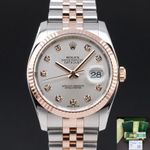 Rolex Datejust 36 116231 (2010) - Zilver wijzerplaat 36mm Goud/Staal (1/8)