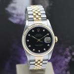 Rolex Datejust 36 16233 (1989) - Black dial 36 mm Gold/Steel case (7/8)