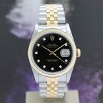 Rolex Datejust 36 16233 (1989) - Black dial 36 mm Gold/Steel case (3/8)