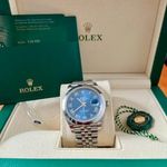 Rolex Datejust 41 126300 (2021) - Blue dial 41 mm Steel case (2/3)