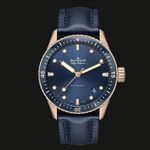 Blancpain Fifty Fathoms Bathyscaphe 5000-36S40-O52A (2023) - Blue dial 43 mm Red Gold case (1/1)