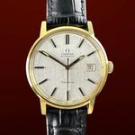 Omega Genève 166.0098 (1973) - White dial 35 mm Gold/Steel case (1/8)
