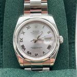Rolex Datejust 36 116200 (2012) - Zilver wijzerplaat 36mm Staal (1/6)