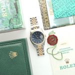 Rolex Datejust 36 16233 (1995) - Blue dial 36 mm Gold/Steel case (8/8)